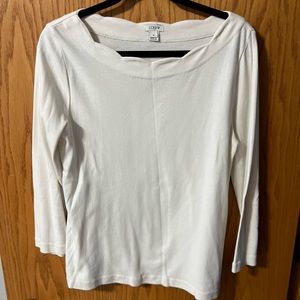 J Crew scalloped blouse size M